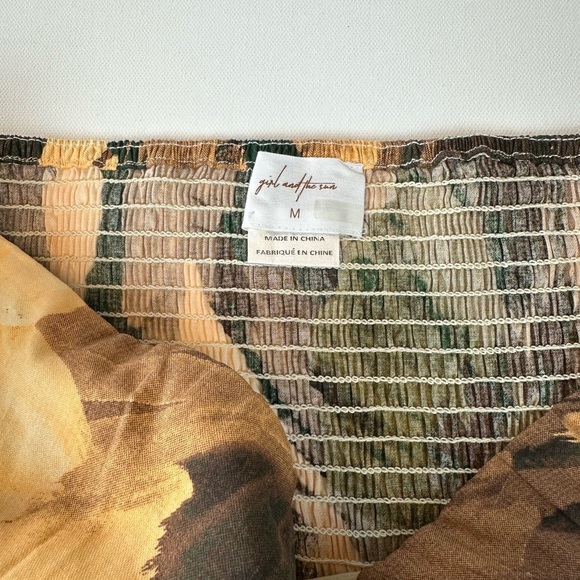 JODIFL Strapless Floral Jumpsuit in Yellow and Green by Free People - Picture 7 of 10